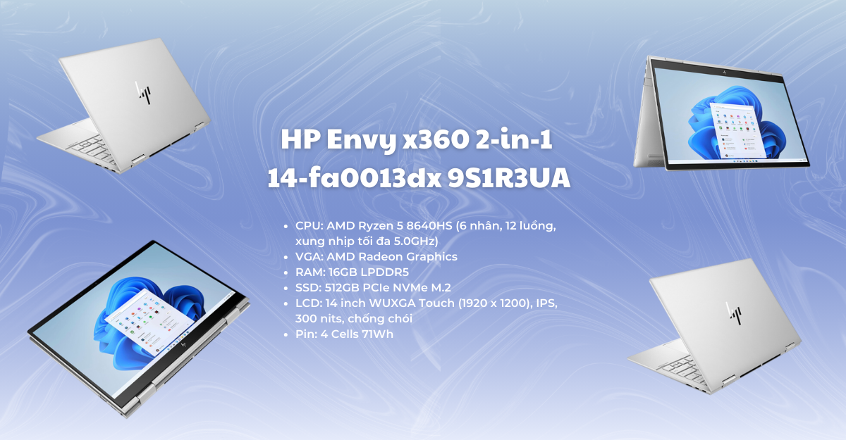 HP Envy x360 2-in-1 14-fa0013dx 9S1R3UA