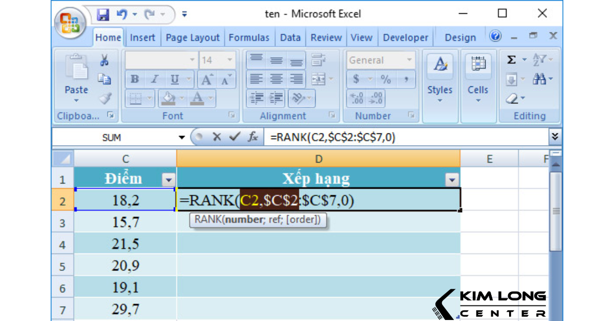 SỬA LỖI  “The formula you typed contains an error”