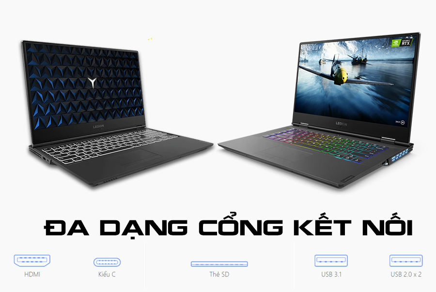 cổng kết nối Lenovo Legion y540 y740