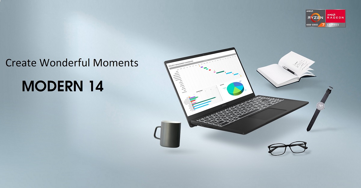 MSI Modern 14 (2020) chuẩn bị lên kệ với trang bị CPU AMD Ryzen 4000, giá từ $649